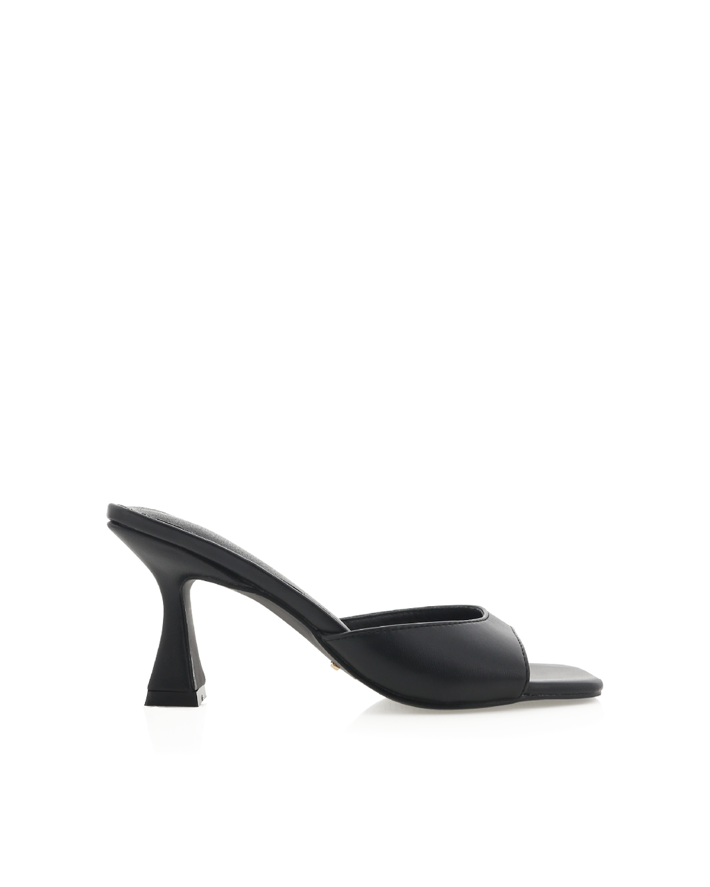Binita Mid Stiletto Square-Toe Mule, Black – Alicia Shoes, Hialeah FL
