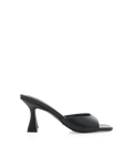 Binita Mid Stiletto Square-Toe Mule, Black – Alicia Shoes, Hialeah FL