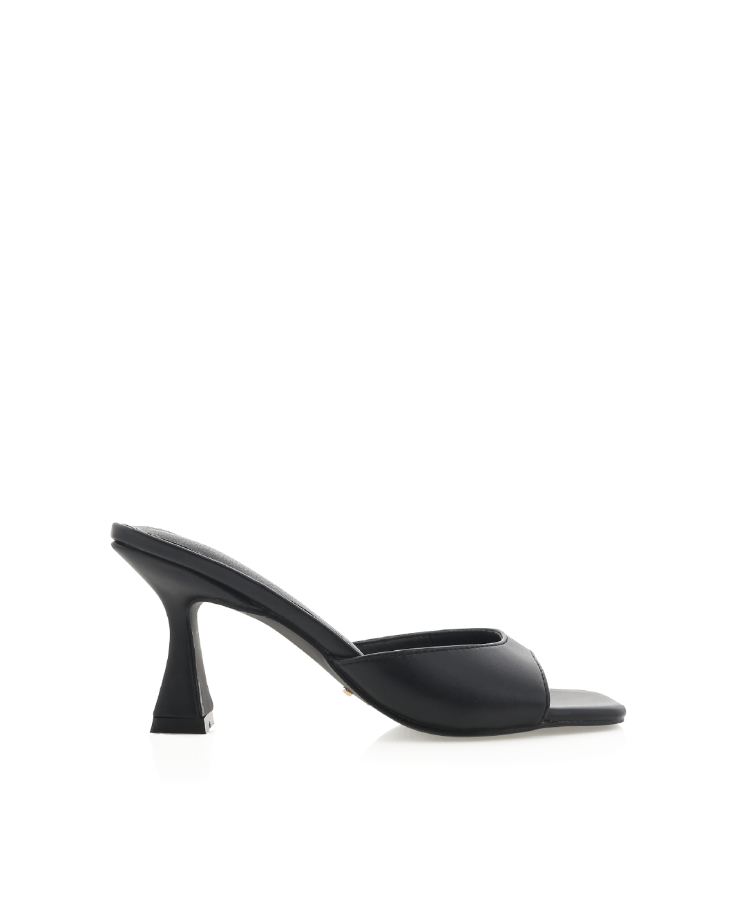 Binita Mid Stiletto Square-Toe Mule, Black – Alicia Shoes, Hialeah FL
