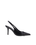 Blondie Mid Stiletto Slingback Pump, Black Patent – Alicia Shoes, Hialeah FL