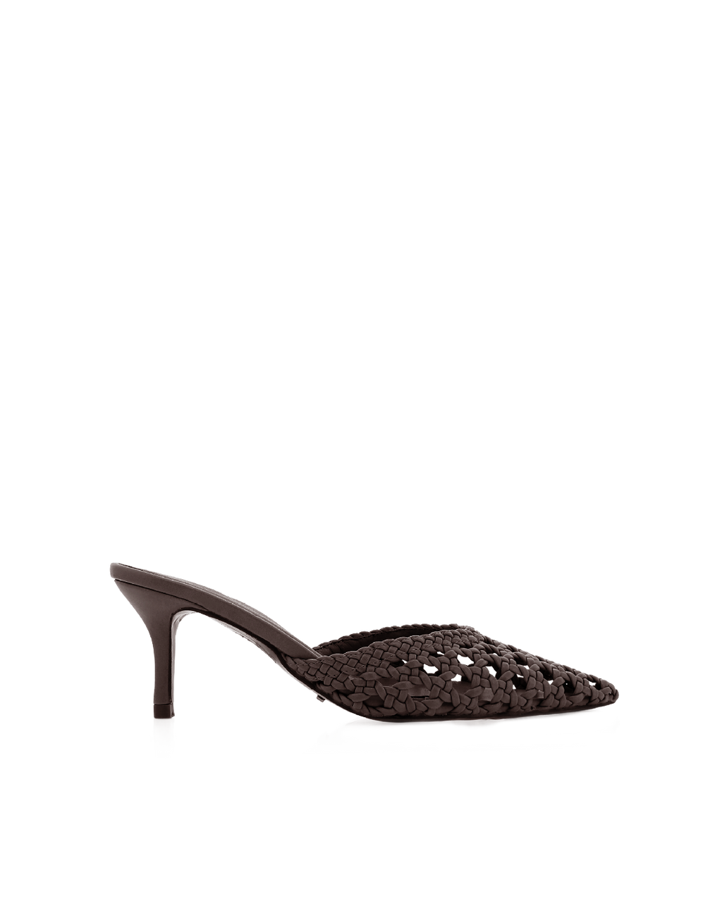Dottie Mid Stiletto Pointed-Toe Mule, Dark Cacao – Alicia Shoes, Hialeah FL