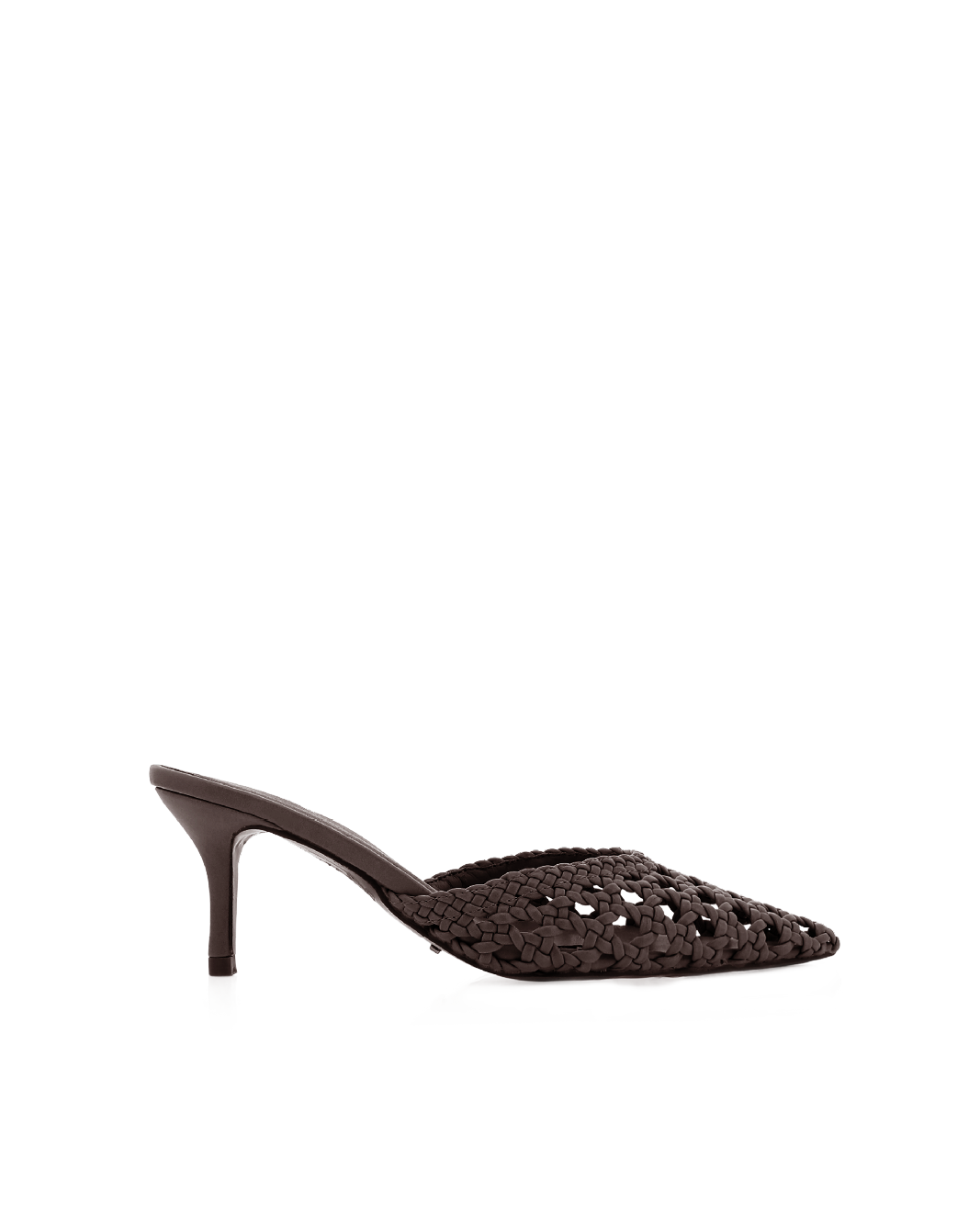 Dottie Mid Stiletto Pointed-Toe Mule, Dark Cacao – Alicia Shoes, Hialeah FL