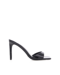 Esmeralda High Stiletto Square-Toe Mule, Black Patent – Alicia Shoes, Hialeah FL