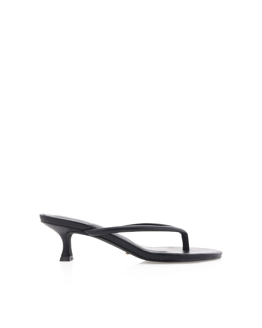 Esti Kitten Heel Thong Mule, Black – Alicia Shoes, Hialeah FL
