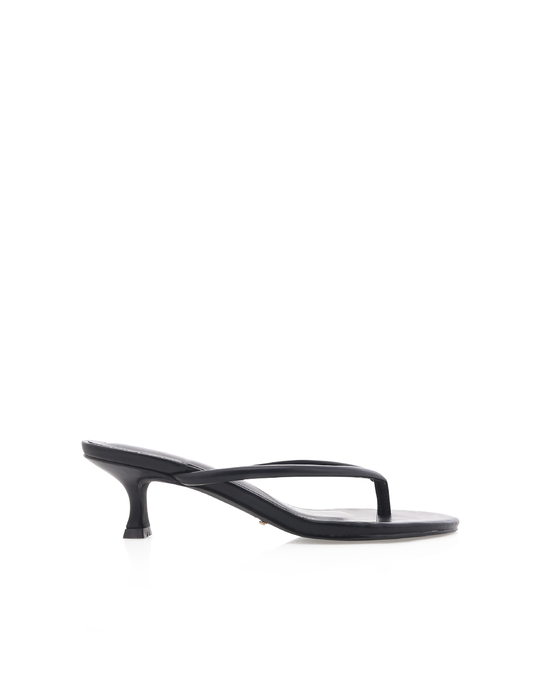 Esti Kitten Heel Thong Mule, Black – Alicia Shoes, Hialeah FL