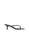 Esti Kitten Heel Thong Mule, Chocolate – Alicia Shoes, Hialeah FL