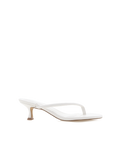 Esti Kitten Heel Thong Mule, White – Alicia Shoes, Hialeah FL