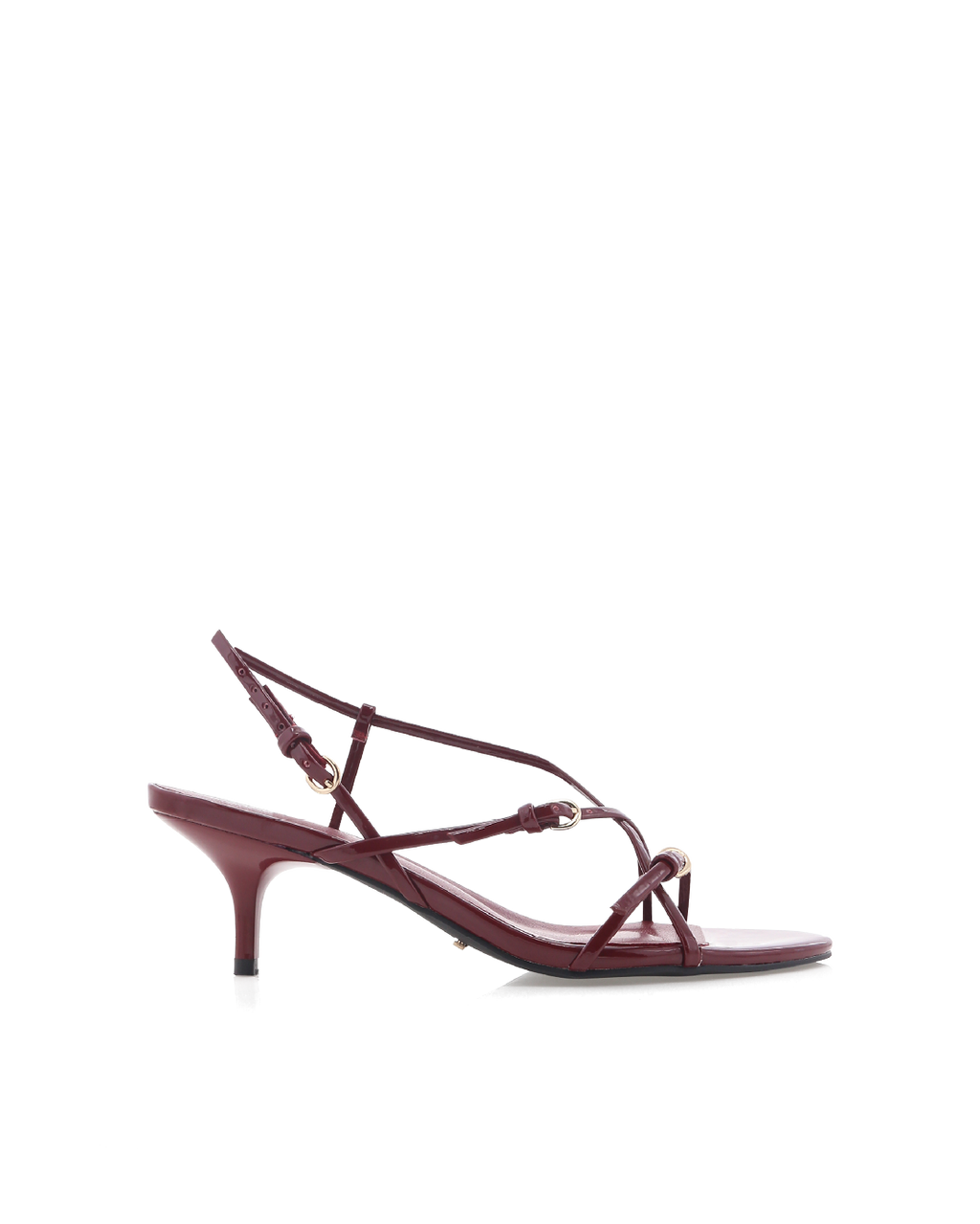 Flossie Low Stiletto Slingback Sandal, Cherry Red Patent – Alicia Shoes, Hialeah FL