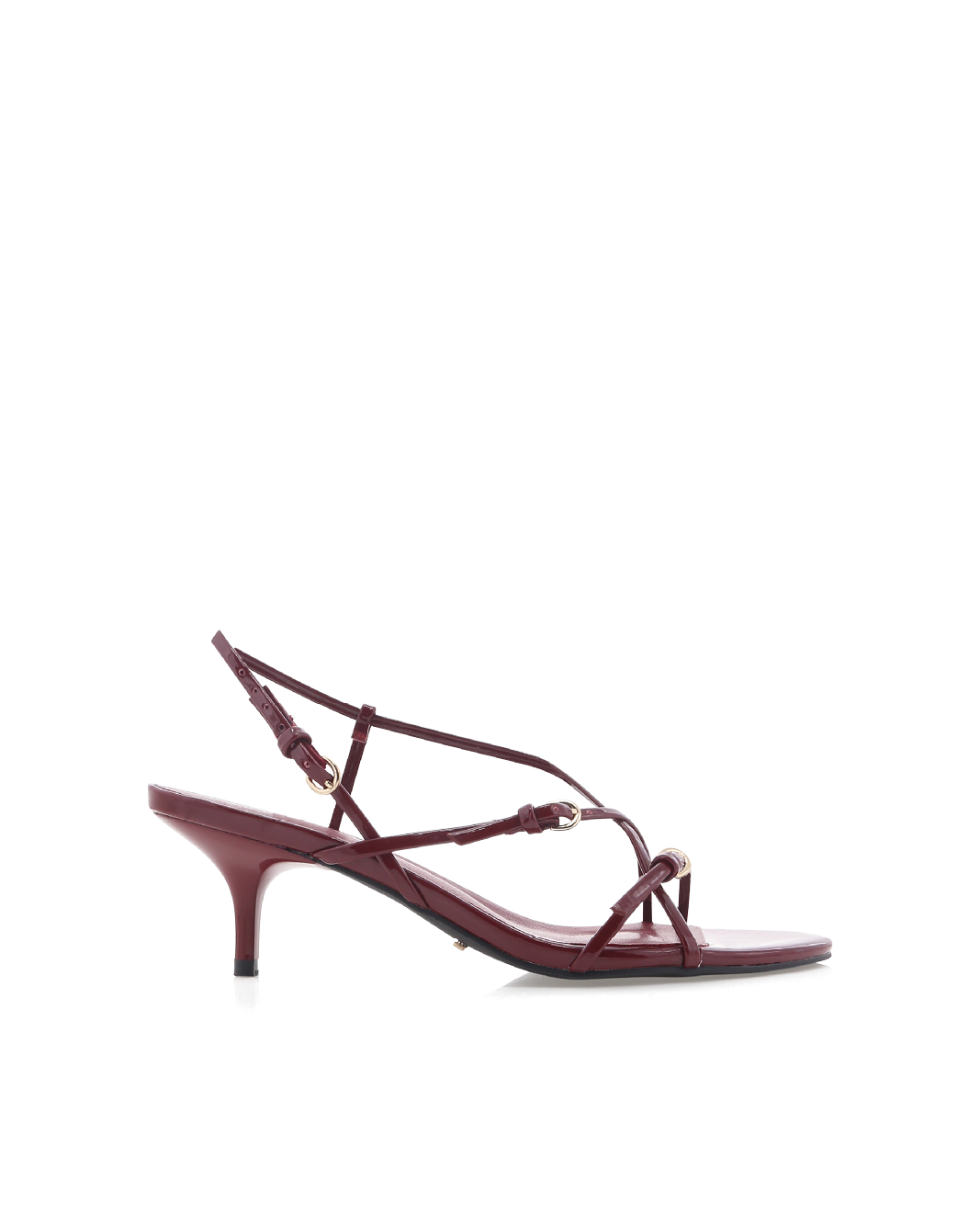 Flossie Low Stiletto Slingback Sandal, Cherry Red Patent – Alicia Shoes, Hialeah FL