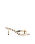 Gem Kitten Heel Thong Mule, Gold Metallic – Alicia Shoes, Hialeah FL