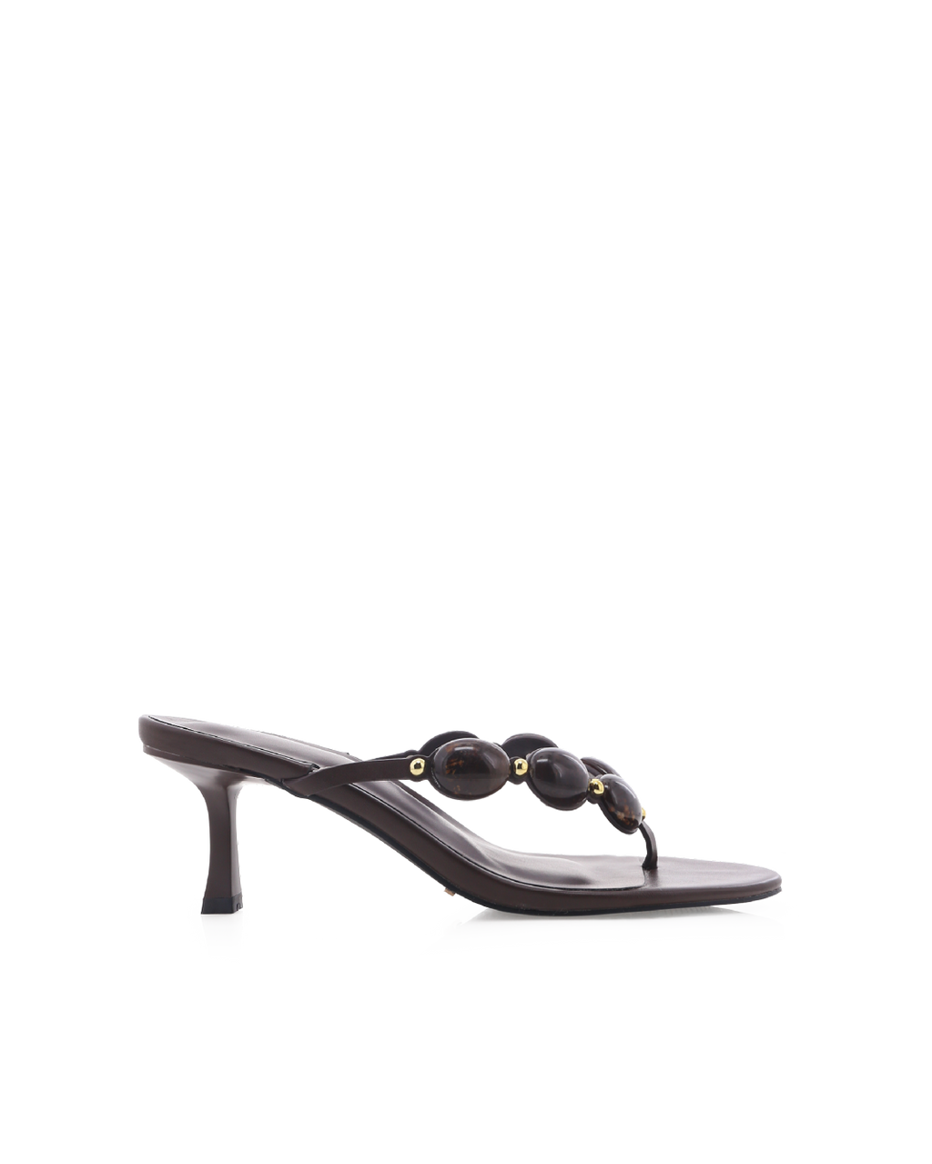 Gema Low Stiletto Thong Mule, Chocolate – Alicia Shoes, Hialeah FL