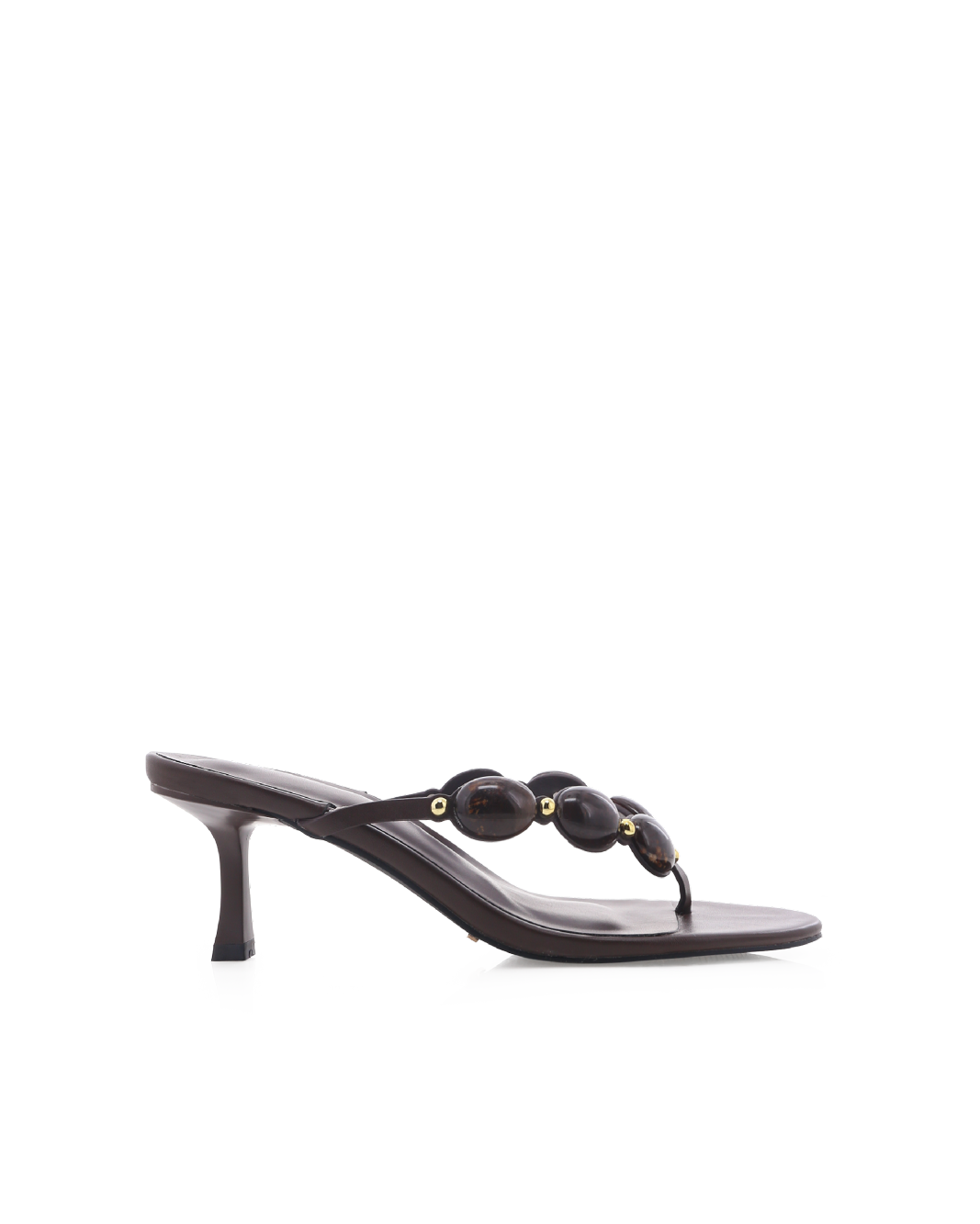 Gema Low Stiletto Thong Mule, Chocolate – Alicia Shoes, Hialeah FL
