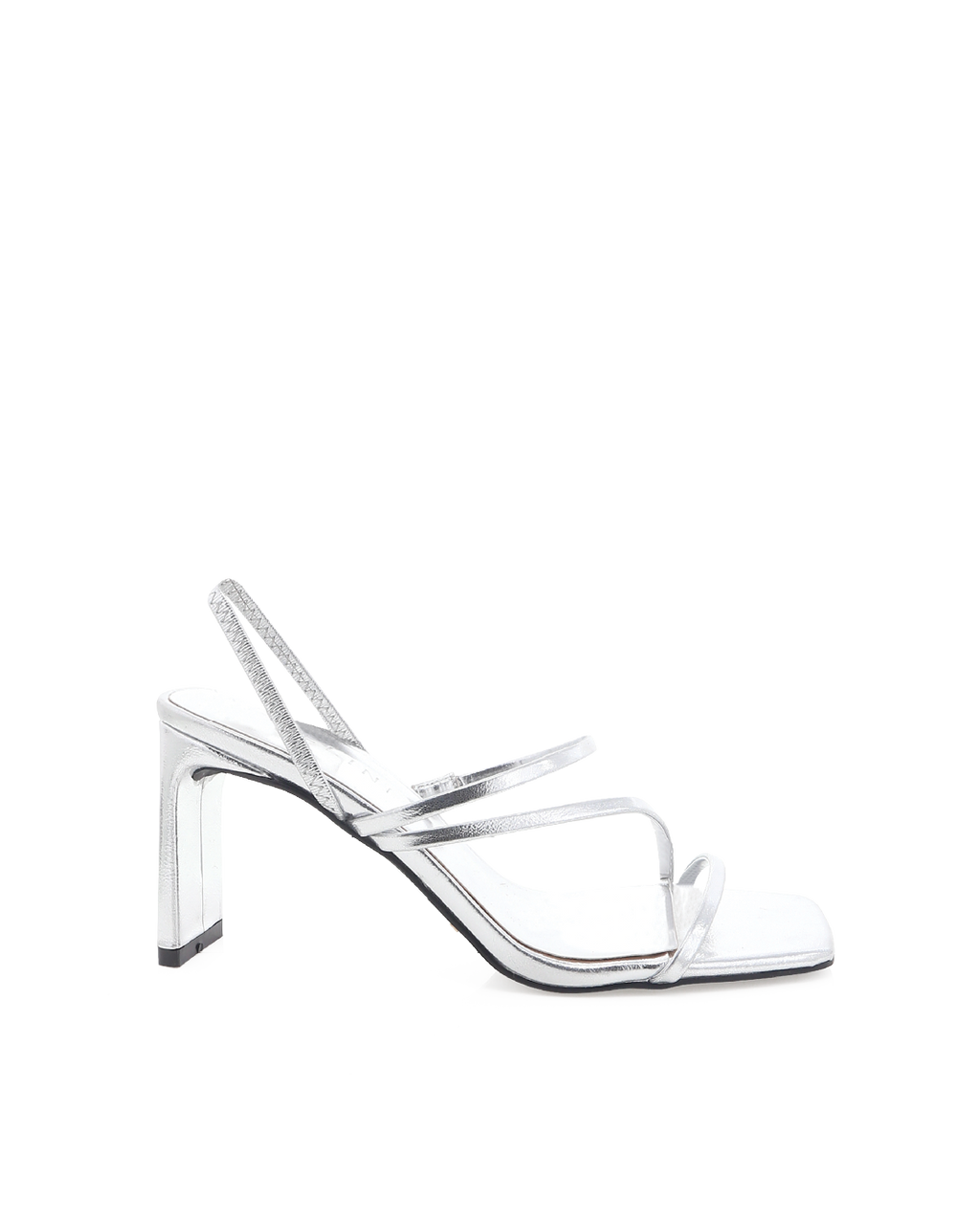 Genna Mid Block Heel Slingback Sandal, Silver Metallic – Alicia Shoes, Hialeah FL