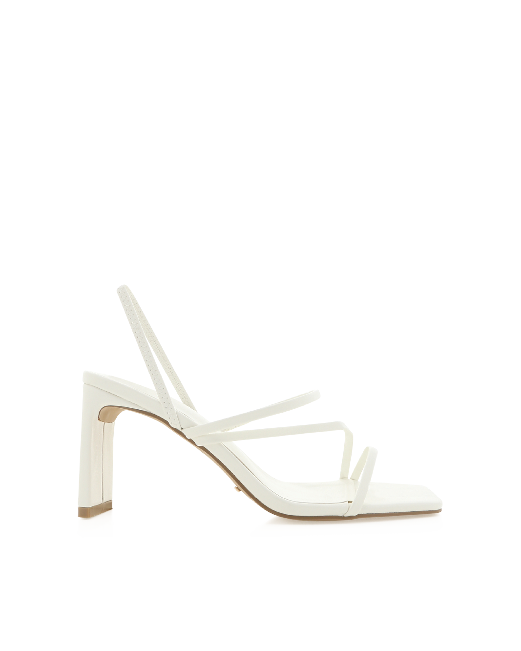 Genna Mid Block Heel Slingback Sandal, White – Alicia Shoes, Hialeah FL