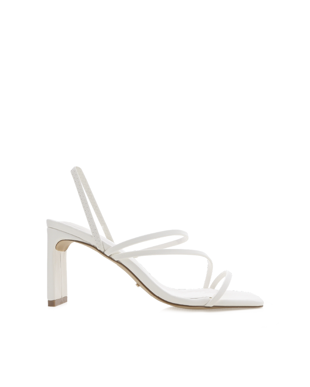 Genna Wide Fit Mid Block Heel Slingback Sandal, White – Alicia Shoes, Hialeah FL