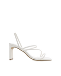 Genna Wide Fit Mid Block Heel Slingback Sandal, White – Alicia Shoes, Hialeah FL