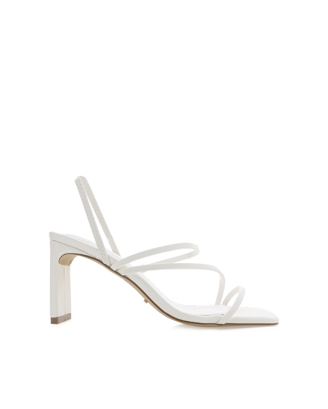 Genna Wide Fit Mid Block Heel Slingback Sandal, White – Alicia Shoes, Hialeah FL