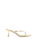 Gillie Low Stiletto Thong Mule, Gold Metallic – Alicia Shoes, Hialeah FL
