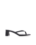 Gulliver Low Block Heel Thong Mule, Black – Alicia Shoes, Hialeah FL