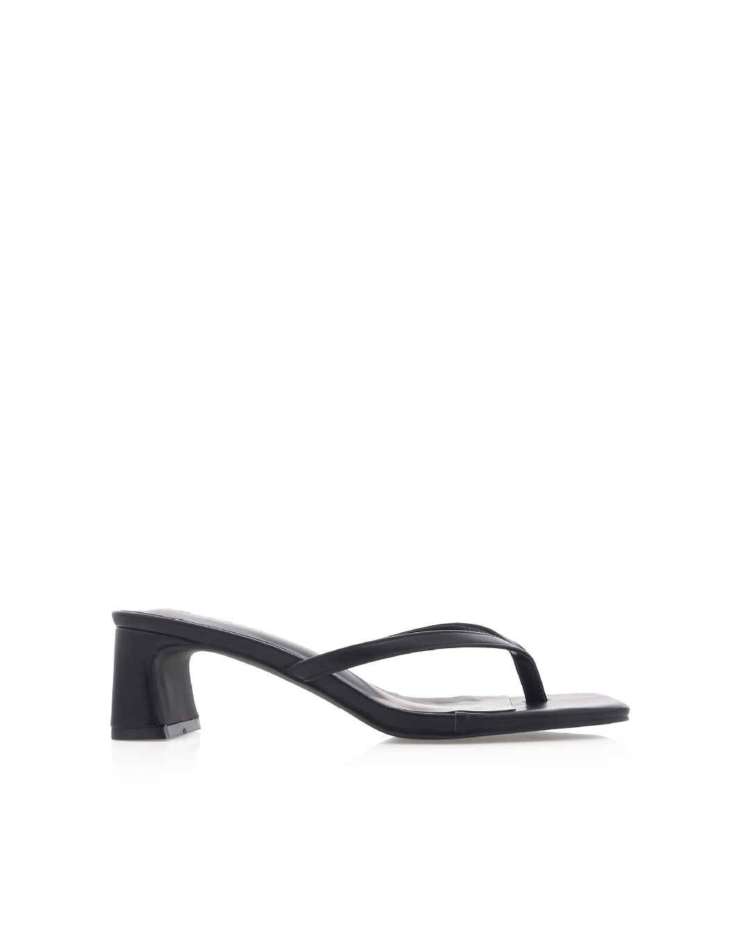 Gulliver Low Block Heel Thong Mule, Black – Alicia Shoes, Hialeah FL