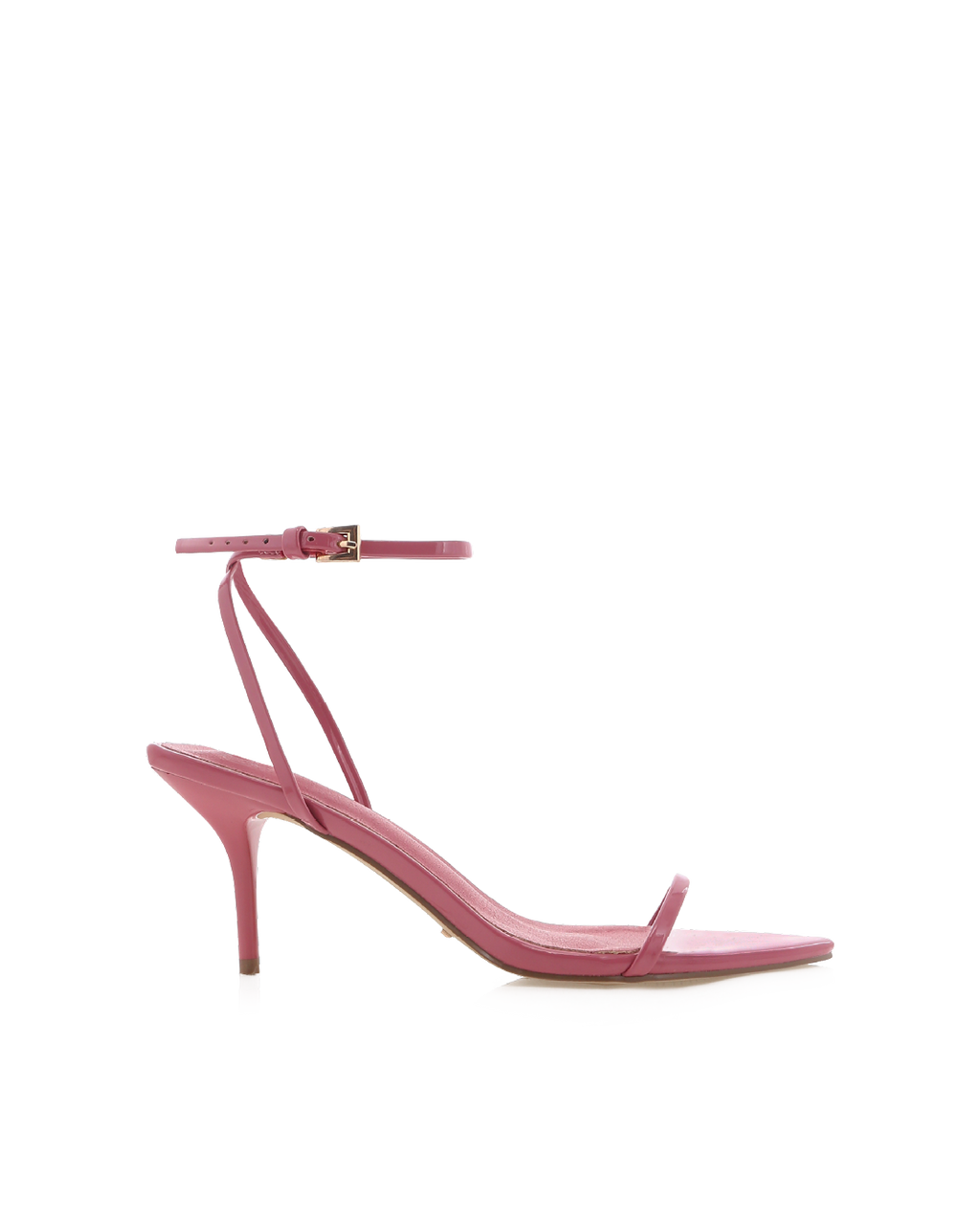 Kassiani Mid Stiletto Ankle Strap Sandal, Rosewood Patent – Alicia Shoes, Hialeah FL