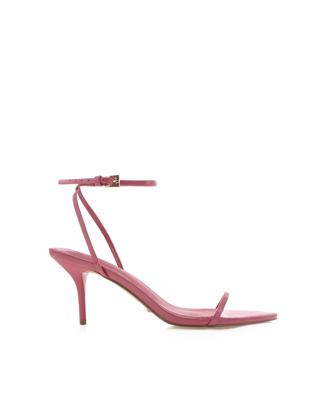 Kassiani Mid Stiletto Ankle Strap Sandal, Rosewood Patent – Alicia Shoes, Hialeah FL