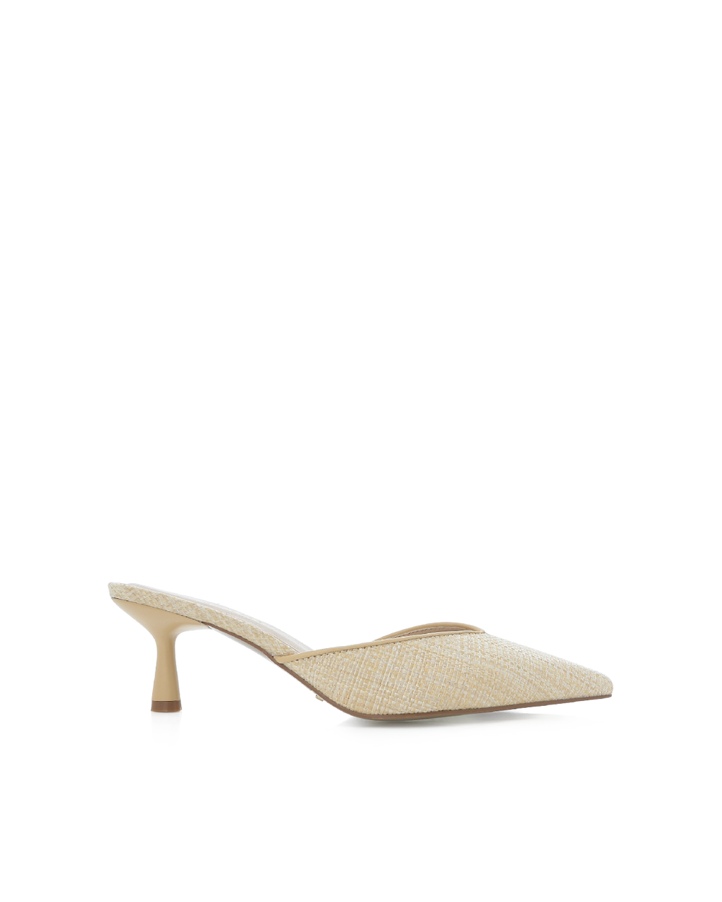 Kayson Low Stiletto Pointed-Toe Mule, Natural Raffia – Alicia Shoes, Hialeah FL