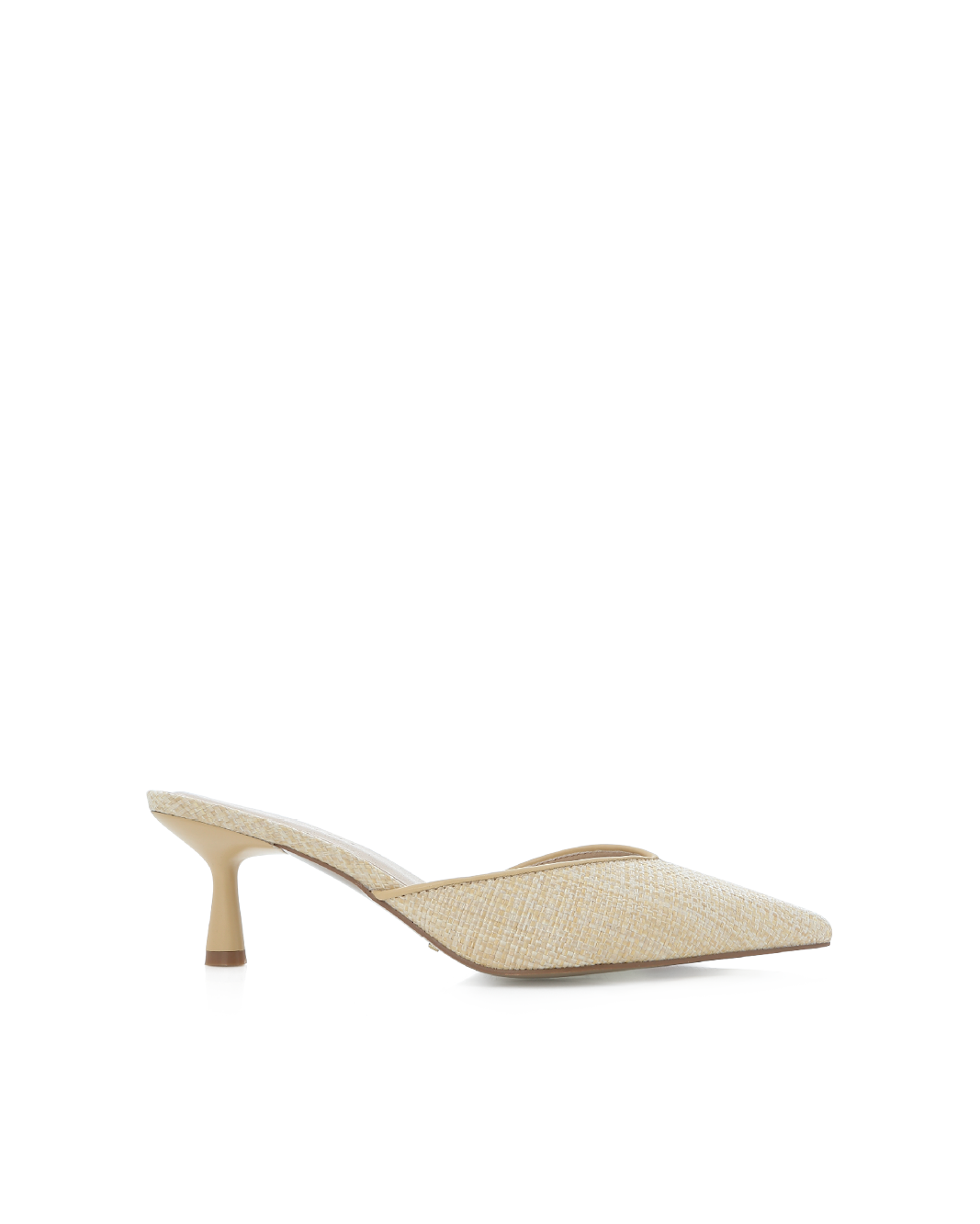 Kayson Low Stiletto Pointed-Toe Mule, Natural Raffia – Alicia Shoes, Hialeah FL