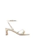 Maelis Low Block Heel Ankle Strap Sandal, Gold Metallic – Alicia Shoes, Hialeah FL