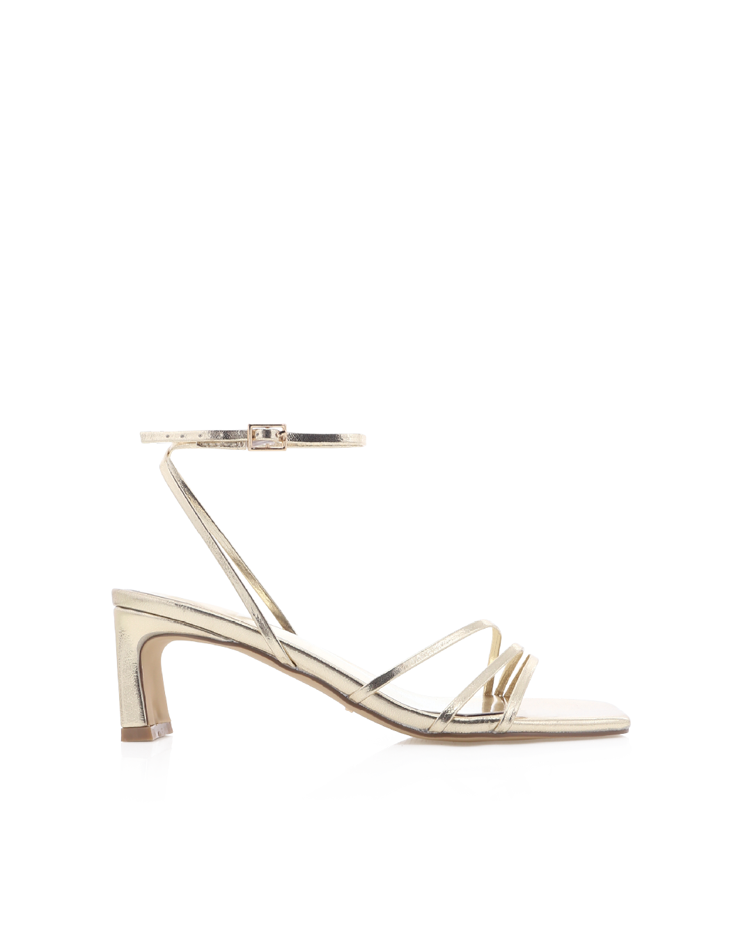 Maelis Low Block Heel Ankle Strap Sandal, Gold Metallic – Alicia Shoes, Hialeah FL