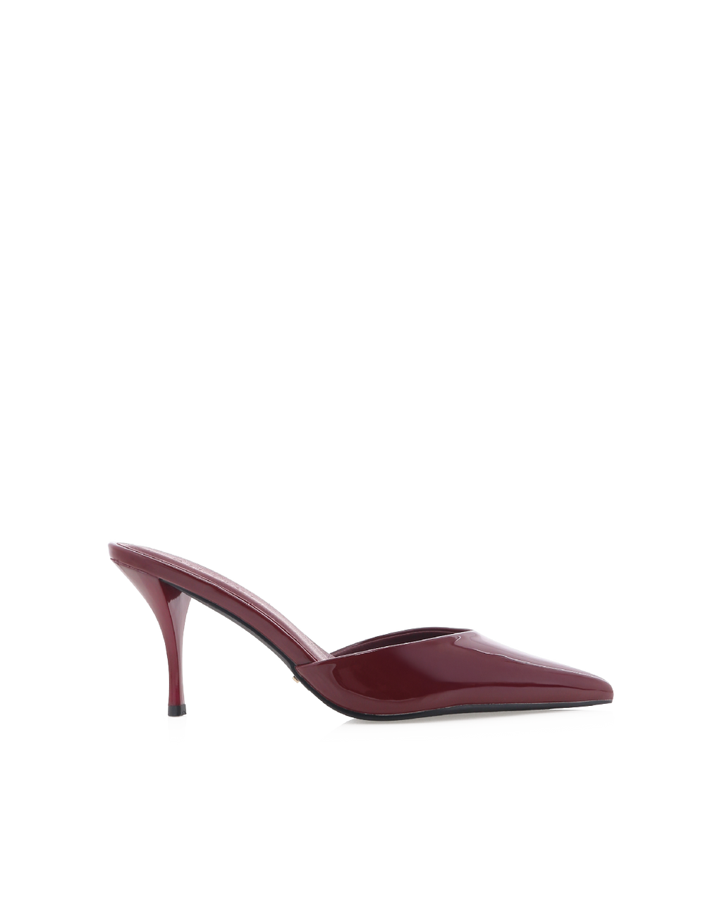Manson Mid Stiletto Pointed-Toe Mule, Cherry Patent – Alicia Shoes, Hialeah FL