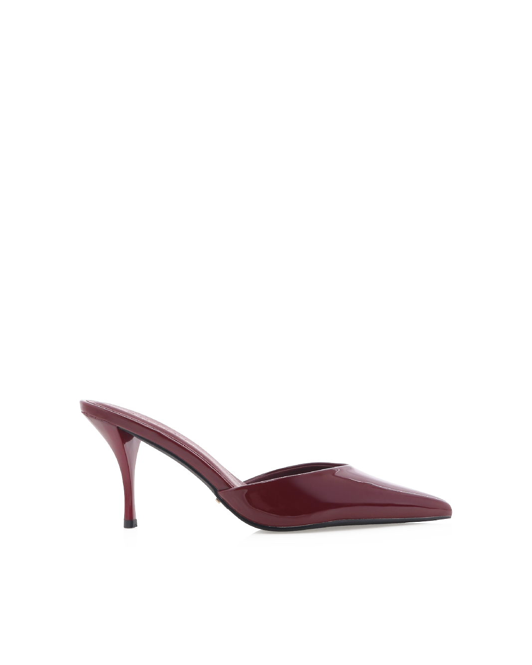 Manson Mid Stiletto Pointed-Toe Mule, Cherry Patent – Alicia Shoes, Hialeah FL