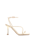 Michah High Stiletto Ankle Strap Sandal, Gold Metallic – Alicia Shoes, Hialeah FL
