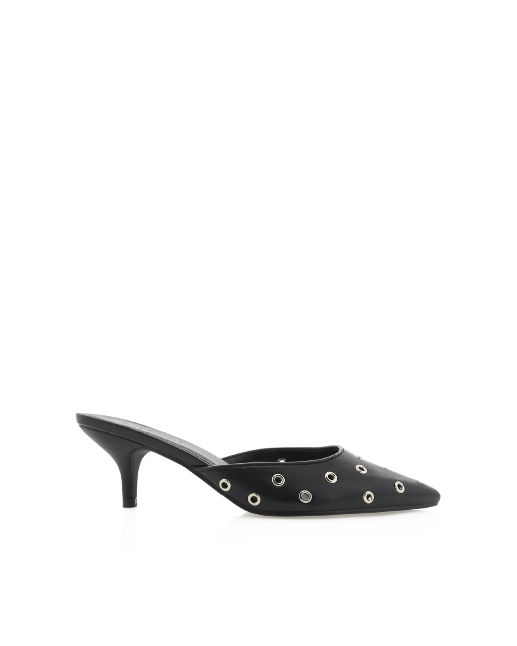 Miles Low Stiletto Pointed-Toe Mule, Black – Alicia Shoes, Hialeah FL