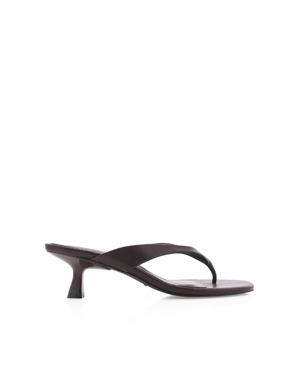 Niesha Low Stiletto Thong Mule, Chocolate – Alicia Shoes, Hialeah FL