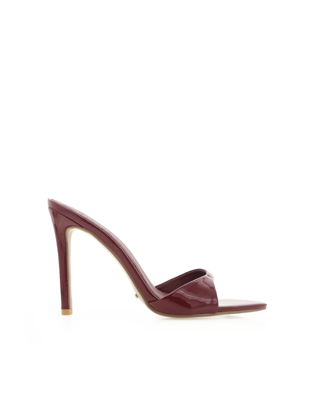 Quinby High Stiletto Open-Toe Mule, Cherry Red Patent – Alicia Shoes, Hialeah FL