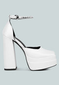 MARTINI White Sky High Platform Sandals