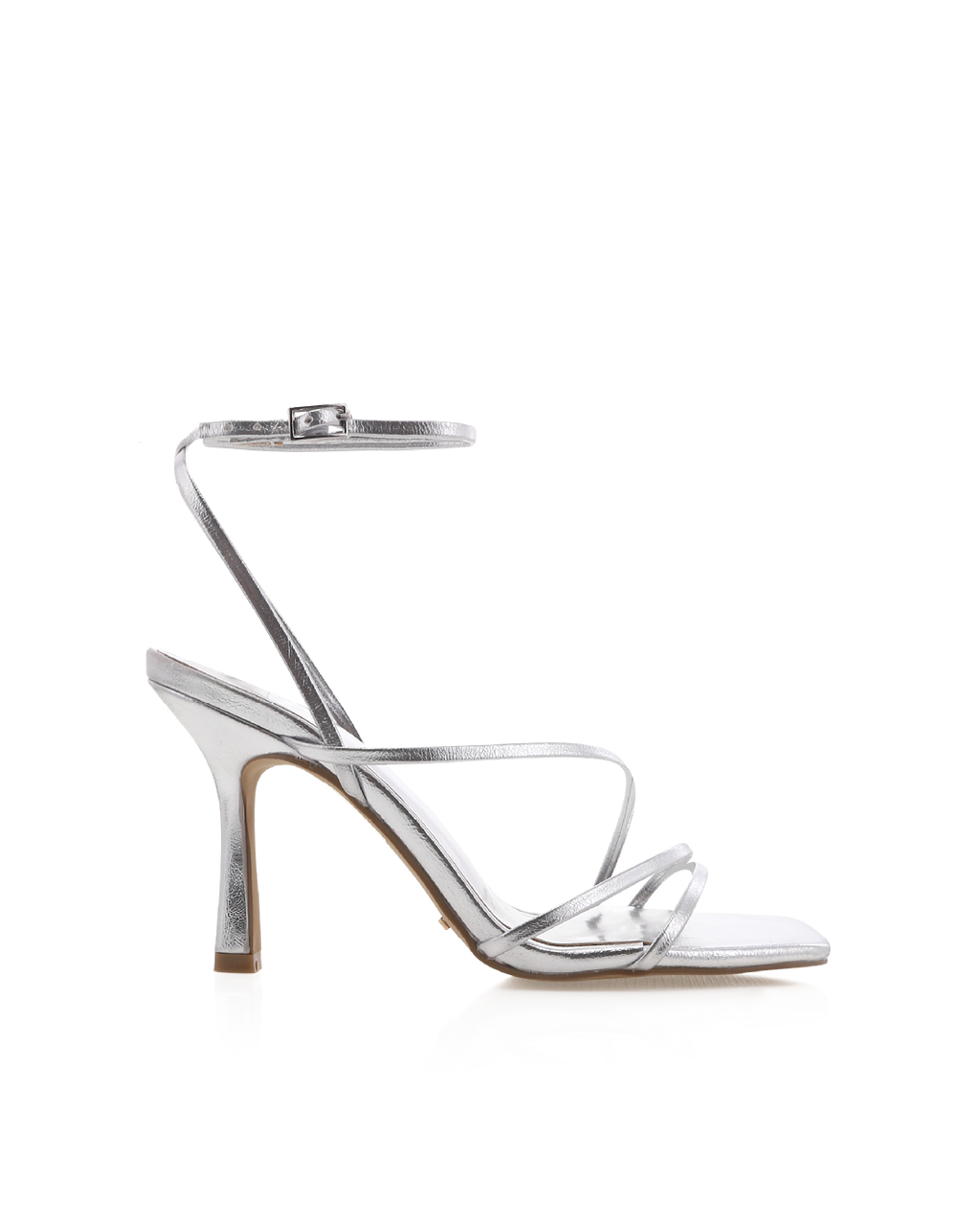 Sylvia High Stiletto Ankle Strap Sandal, Silver Metallic – Alicia Shoes, Hialeah FL