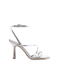 Sylvia High Stiletto Ankle Strap Sandal, Silver Metallic – Alicia Shoes, Hialeah FL