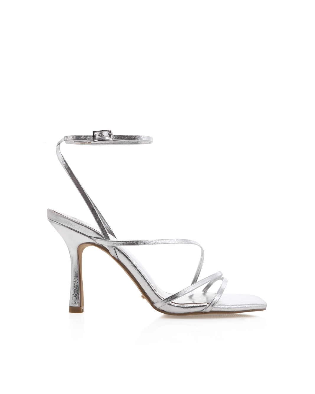 Sylvia High Stiletto Ankle Strap Sandal, Silver Metallic – Alicia Shoes, Hialeah FL
