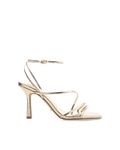 Sylvia Wide Fit High Stiletto Ankle Strap Sandal, Gold Metallic – Alicia Shoes, Hialeah FL