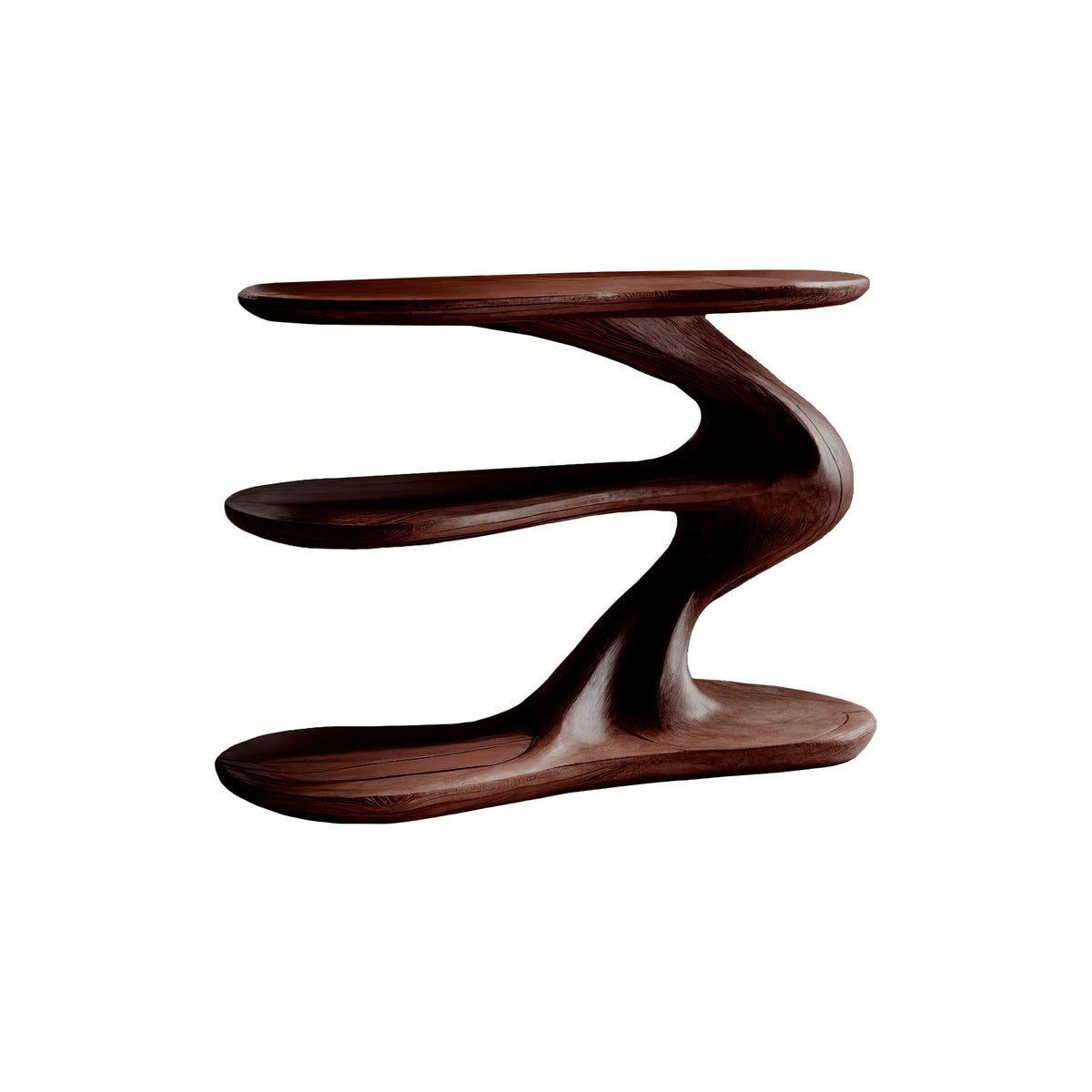 Serenata Sculpted Solid Wood Record Player Stand