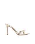 Umay High Stiletto Open-Toe Mule, Gold Metallic – Alicia Shoes, Hialeah FL