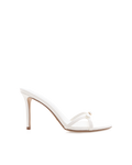 Umay High Stiletto Open-Toe Mule, White Patent – Alicia Shoes, Hialeah FL
