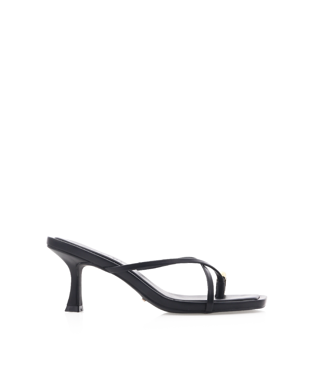 Urika Mid Stiletto Square-Toe Mule, Black – Alicia Shoes, Hialeah FL