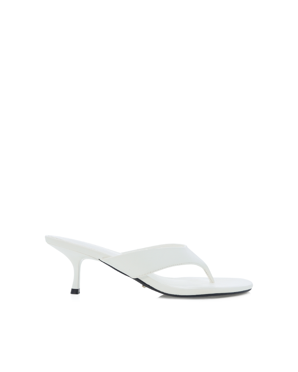 Winsley Mid Stiletto Thong Mule, White – Alicia Shoes, Hialeah FL