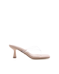 Xami Mid Stiletto Thong Mule, Clear/Nude – Alicia Shoes, Hialeah FL