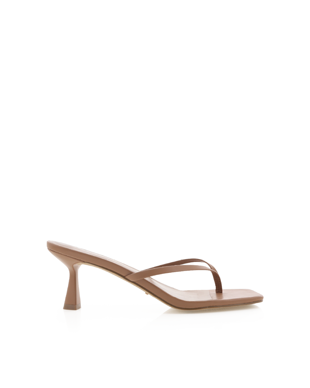 Xami Mid Stiletto Thong Mule, Coffee – Alicia Shoes, Hialeah FL