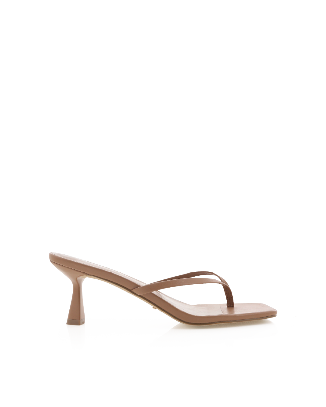 Xami Mid Stiletto Thong Mule, Coffee – Alicia Shoes, Hialeah FL