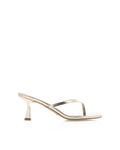 Xami Mid Stiletto Thong Mule, Gold Metallic – Alicia Shoes, Hialeah FL